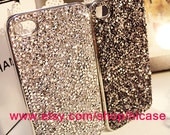 Handcrafted rhinestone iphone 5 case iphone 4 case iphone 4s case crystal iphone cover