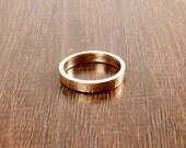 Made to Order Handmade Hammered Bronze Ring