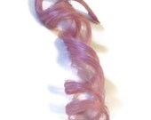 Lavender Human Hair Extensions - 22" long, 1" wide. TWO clip in pieces