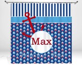 Personalized Anchor Shower Curtain