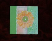 Handmade Sunflower Greeting Card, Happy Birthday, Thank You, Get Well, congratulations, well done, 16th,20th,18th,21st,25th,30th,40th,50th,