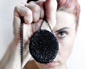 Unique Organic Black Pendant with chain