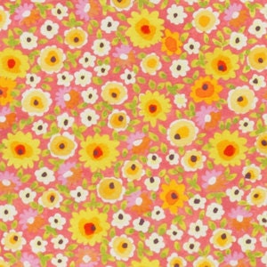 Once Upon a Time Collection - Alexander Henry - Pocket Full of Posies in Pink - Half Yard