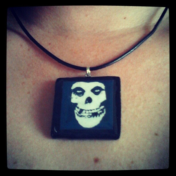 Punk Rock Misfits crimson ghost Handmade Necklace