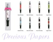 Paparte Personalized Pens - zebra print pens, damask print pens, polka dots pens or argyle Pens Teacher Gifts