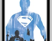 Superman Superhero Movie Poster - 24x36