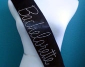 Bride Sash. Satin Sash. Bride To Be Sash. Bachelorette Sash. Bachelorette Party. Black Sash. Silver Sash. Pink Sash