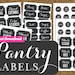 50% OFF INSTANT DOWNLOAD Pantry Chalkboard Labels- Printable Pantry and Spice Jar Labels