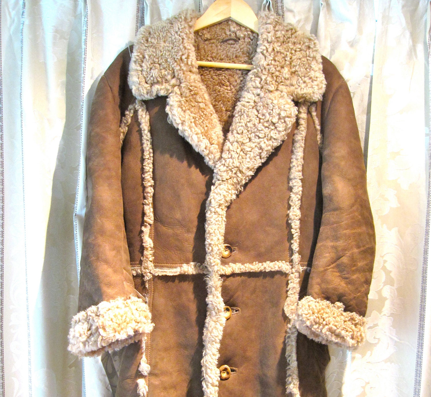 Vintage MORLANDS Sheepskin Coat Made in by KnickknackFlashback