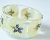 Handmade Real Flower Resin Bangle