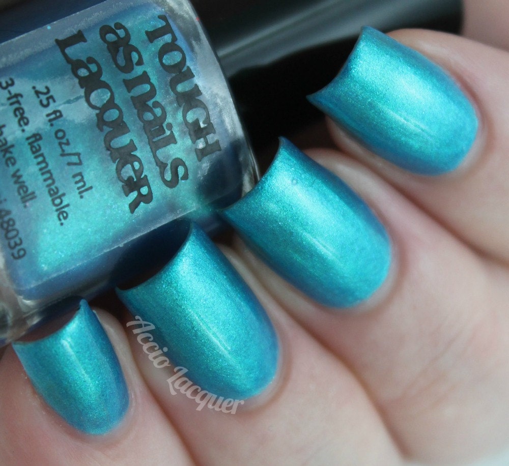 Teal-Ta Whirl FULL SIZE (.5 fl oz/15 ml) Handmade Nail Lacquer