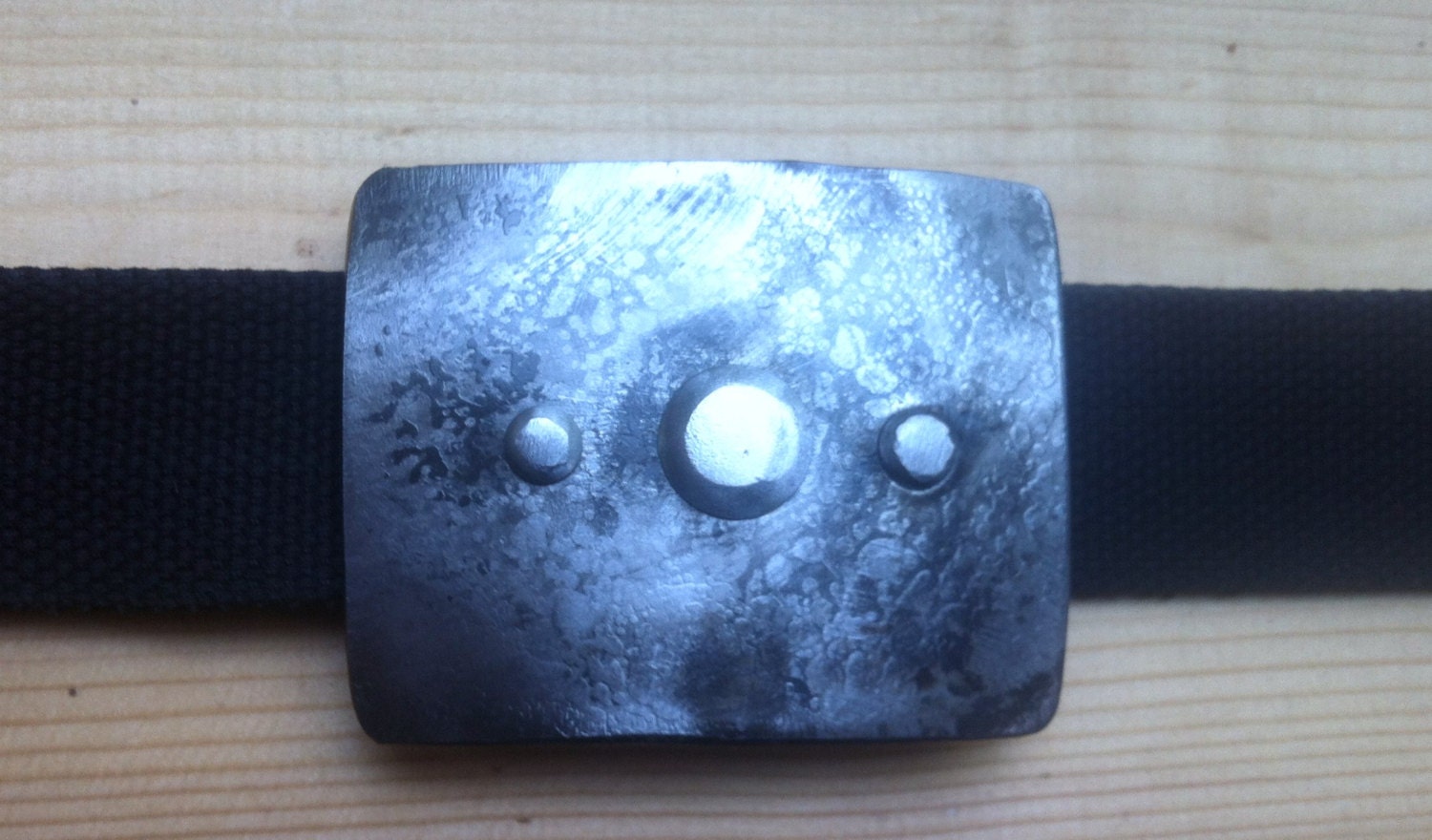 Industrial Belt Buckle Hand Forged by Blacksmith.