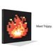8-Bit Fireplace Art