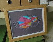 Prism Geometric Modern Wall Art, Home Decor
