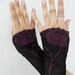 gothic bride gloves, bridesmaid gloves, wedding accessories, fingerless gloves, black gloves, Free shipping
