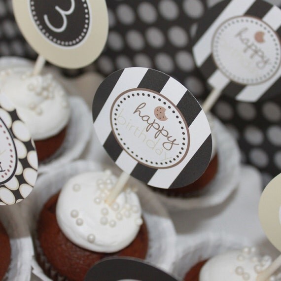 Milk & Cookies Printable Party Circles : Printable party Designs by The Tiny Tiara Il_570xn