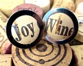 Wine Cork Cufflinks - Fun Cufflinks - Unique Cufflinks - Vineyard Wedding - Wino Gift