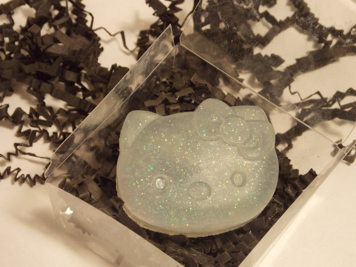 Hello Kitty Like Clear Glitter or Solid Girl Party Favor Soap