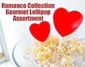 Romance Gourmet Lollipop Assortment - Set of 7 - Variety Pack - Anniversary Gift