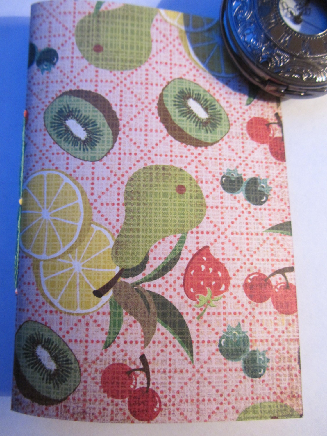 Valentine's Day Mini Journal // Birthday Gift for vacation, to do lists, everyday use - fruit cover - diary - 30 Days of Lists