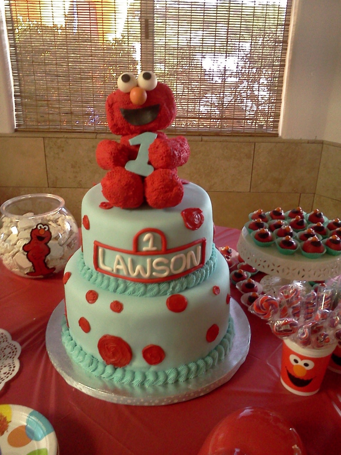 Elmo Cake Topper 8 Elmo birthdayelmo by AccessorizeBoutique