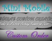 Custom Mini Mobile (12-16 inches in length), Baby shower gift, Crib Decor, Chandelier