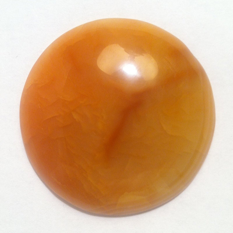 Carnelian Agate 38X8.1mm round cabochon