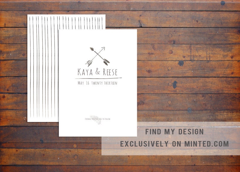 Folklore Save the Date Card