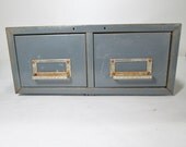 Industrial Metal File Cabinet Two Drawer