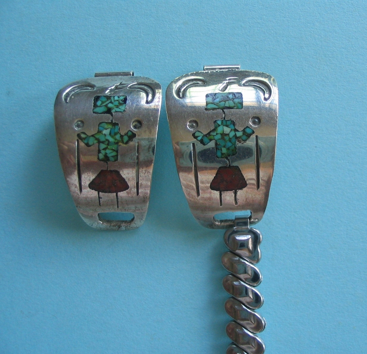 Unique Silver Colour Pendants and Metal Chain/Strap for attachment to watch or ornament