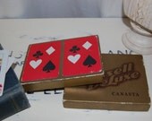 Russell Deluxe VIntage Canasta Set Playing Cards 2 decks in one box