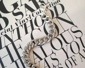 Layer it up bracelet. Silver textured Bracelet