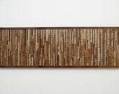 Reclaimed wood wall art 48"x16"x1-1/4" made of barnwood