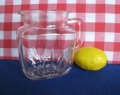 Vintage Pitcher Federal Glass Star Starburst Small Juice 1940's