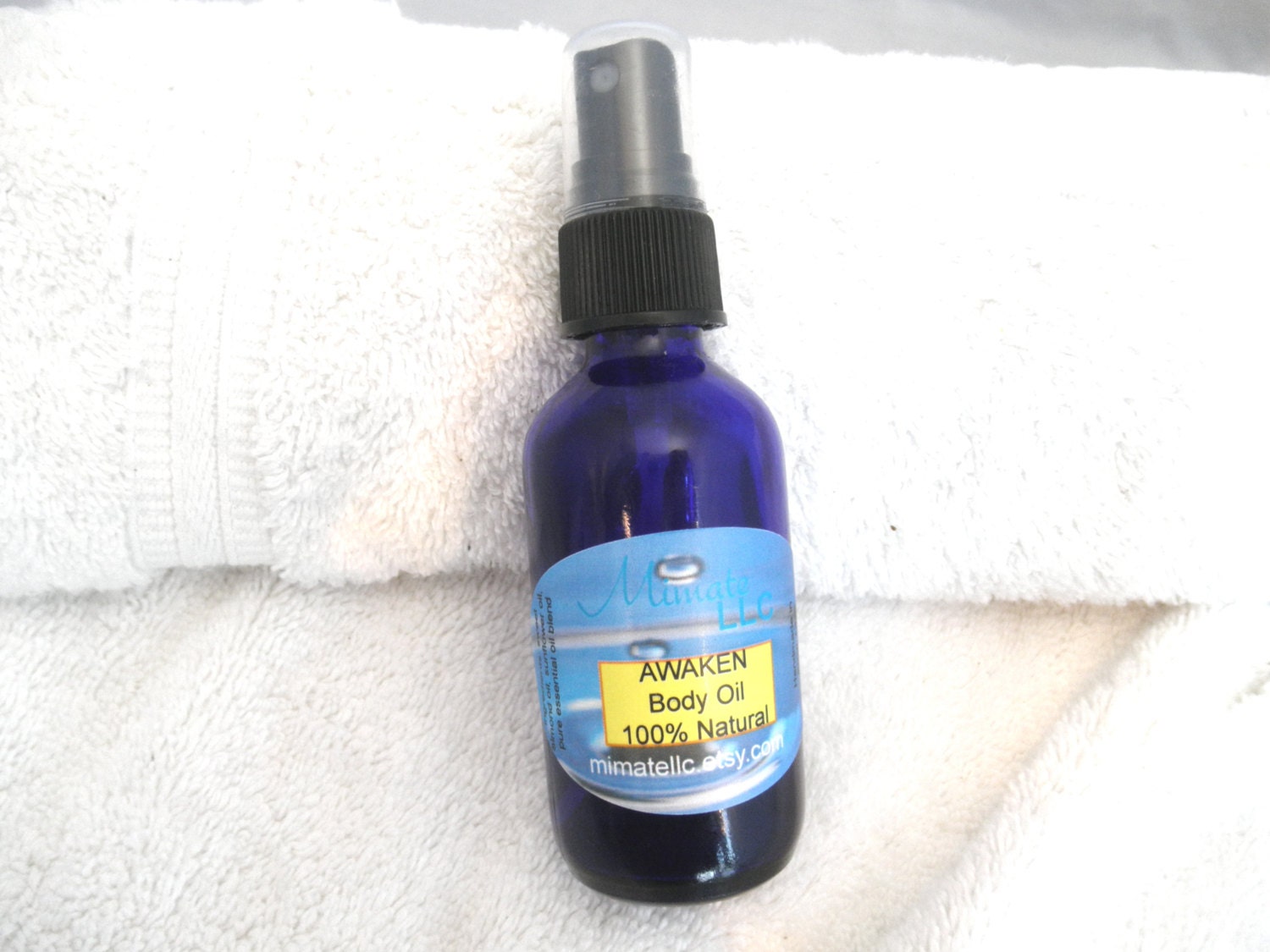 100% Natural body oil spray after shower moisturizer essential oils citrus blend vegan handmade