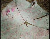 Pink Toile Bunting with matching Headband, baby girl nursery wall hanging, photography prop, baby girl birthday, tea party decor