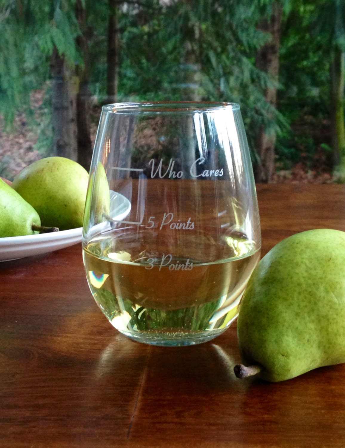 The Points Glass in stemless - Uses Weight Watchers PointsPlus