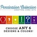 Punctuation Greeting Cards - Set of 6 Cards - Customizable Geekery Cards Comma Period Exclamation Question Semicolon Rainbow Book Lover