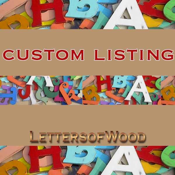 Custom Order for a 36 inch by 20 inch letter M
