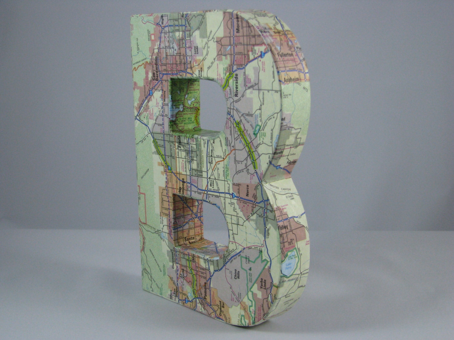 box letter - paper mache - vintage customize - maps - 3D letters - giveaways - travel gifts - room decor - birthday - wedding gifts
