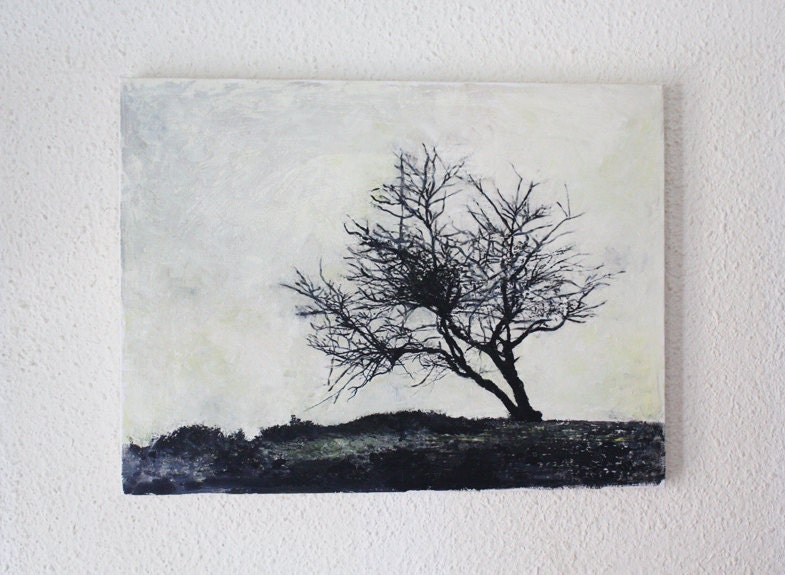 SPRING OFFER Tree sunrise Etsy oil painting canvas for the wall