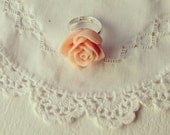 SALE: Peach Rose Ring