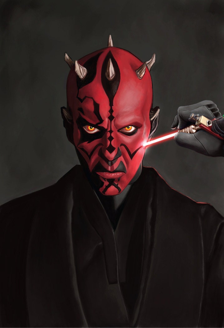 Darth Maul Gets Inked - Star Wars Print