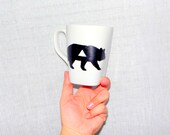 Geometric Bear - Painted Mug