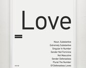 Typography Poster, Love... Kiki Dimoula, Black&White