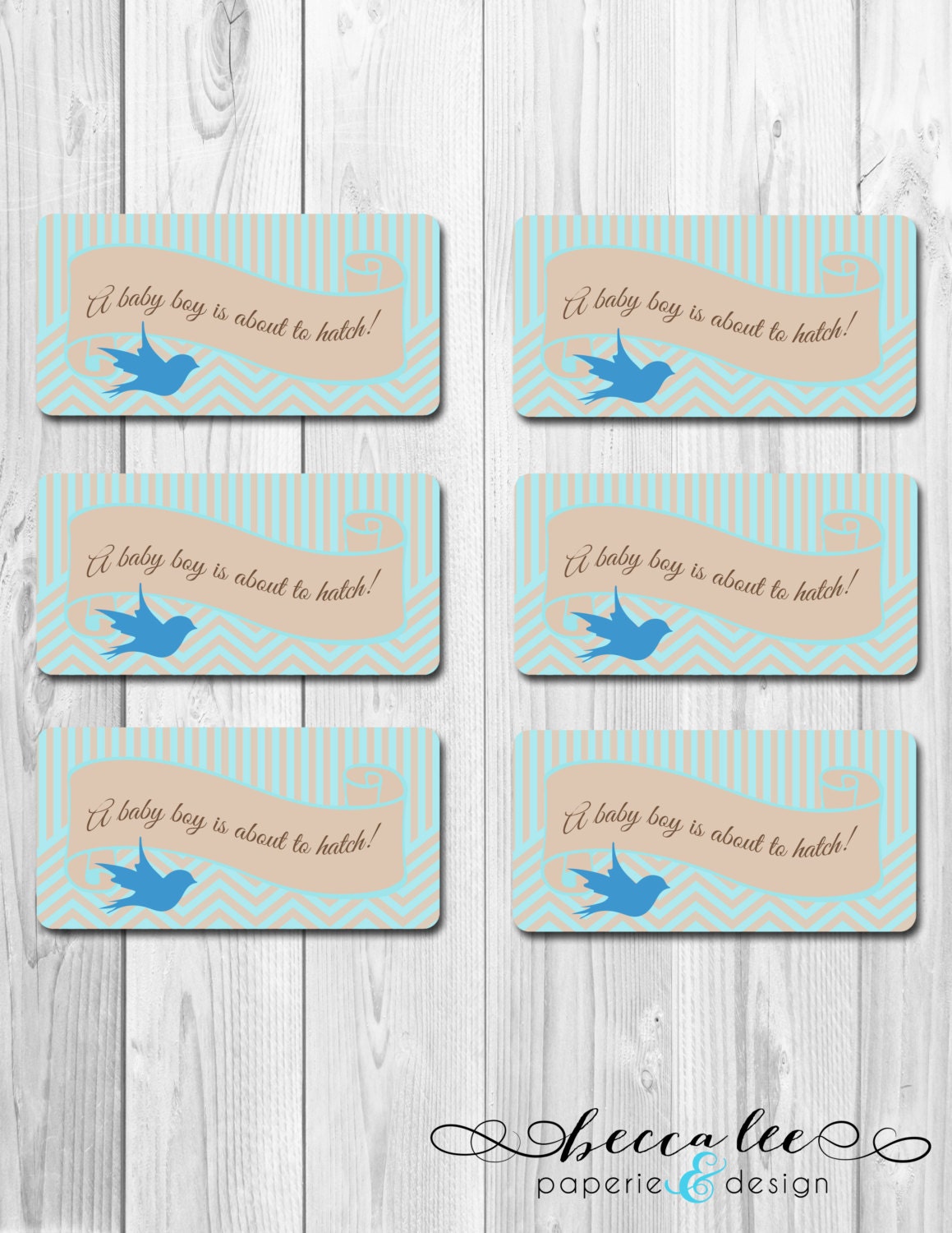 Egg and Nest Theme Favor Tags - DIY - Printable Il_170x135
