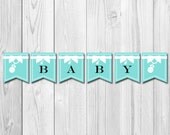 INSTANT DOWNLOAD - Tiffany & Co Theme Baby Shower Banner - DIY - Printable Il_170x135