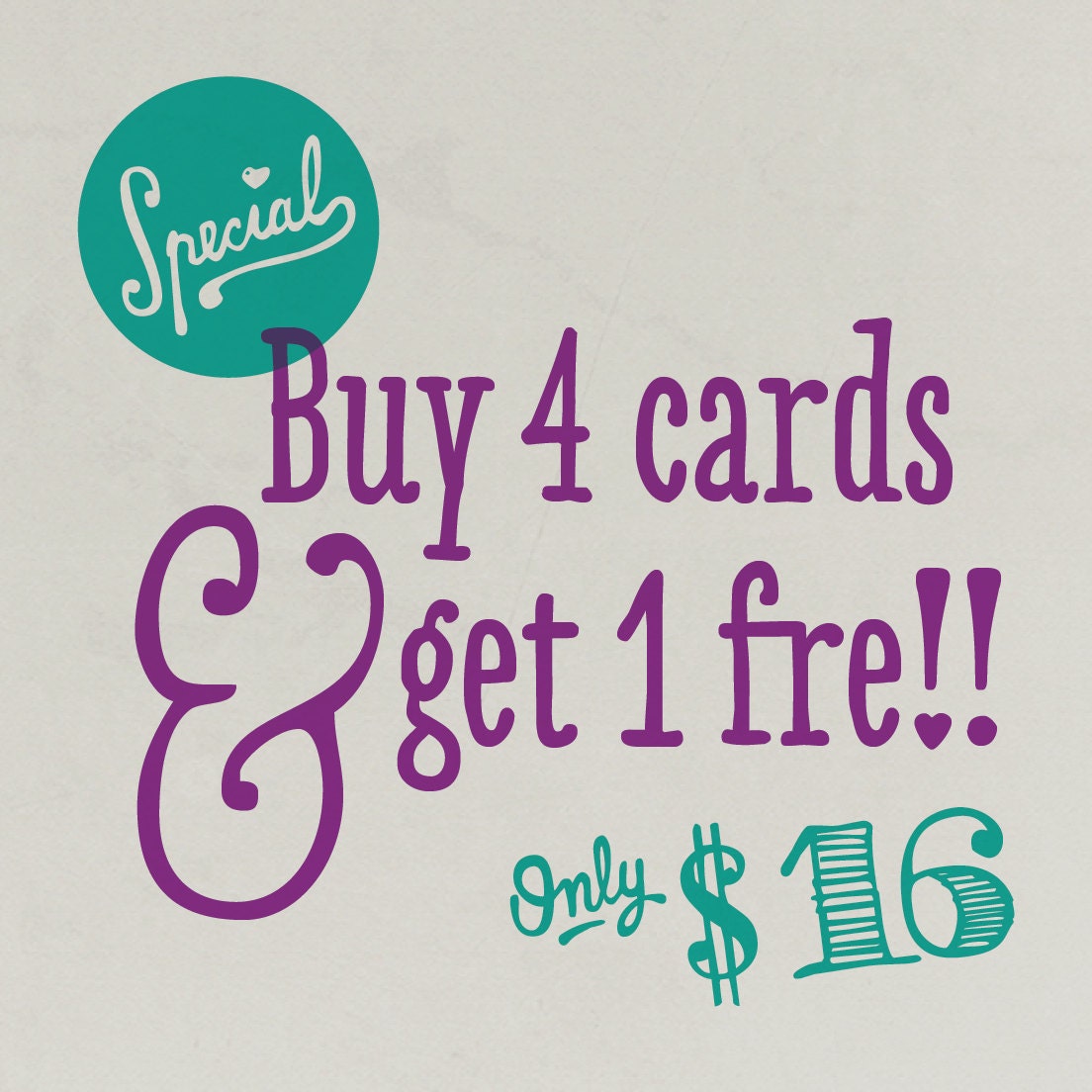 Buy 4 Get 1 Free