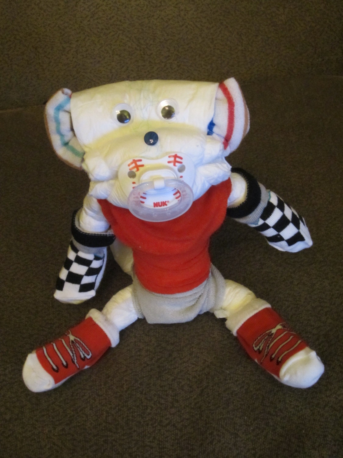 Baby Monkey Diaper Animals, Baby Shower Decoration, Mom to Be Gift, Nursery Decoration