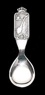 Vintage Norway Souvenir Norge Silver Salt Spoon